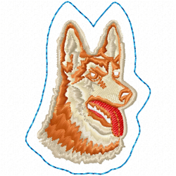 Dogs Embroidery Design 11 Dogs Embroidery Design 11